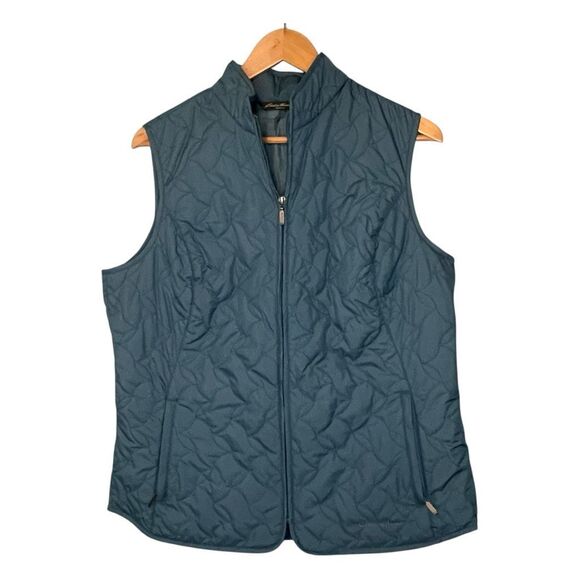 Eddie Bauer Lightweight Quilted Puffer Vest Teal Green L - Picture 1 of 7
